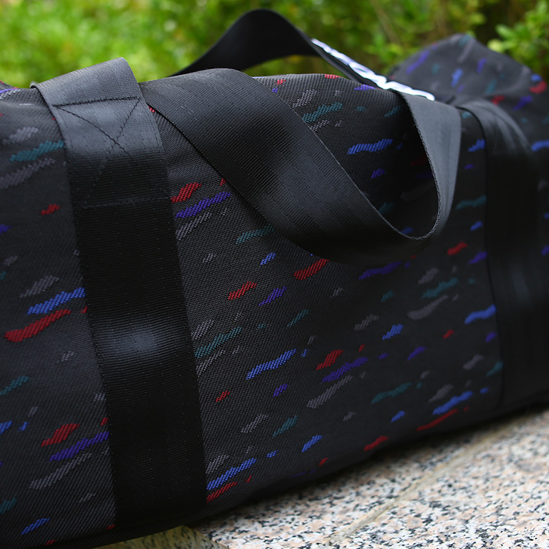 JDM Style Japan Le Mans Confetti Recaro Fabric Large Canvas Handbag Racing Duffle Outdoor Travel Sports Lage Bag Seat Harness 2f48 4