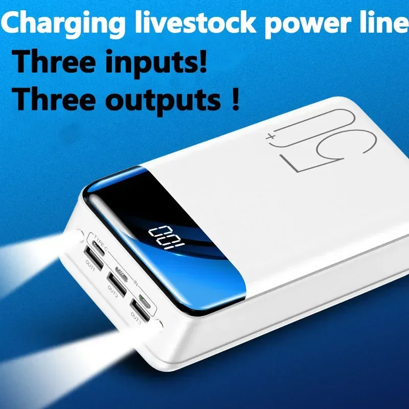 New General 5V 2.1a Fast Charging 100000/98000 MAh High Capacity Power Bank Fast Charging Mobile Power Supply+Free Shipping