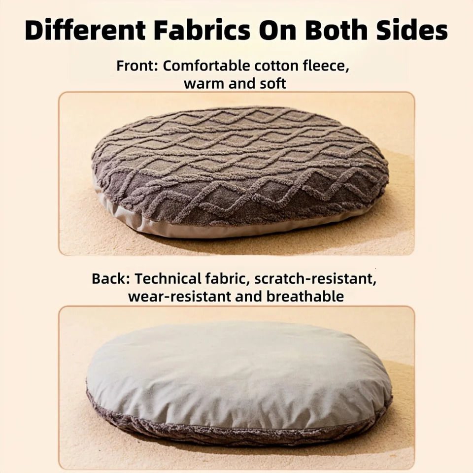 Dog Bed for Large Medium Small Dogs Sleeping Mat NonSlip Bottom Breathable Soft Puppy DurableCalming Pet Cuddler 241111