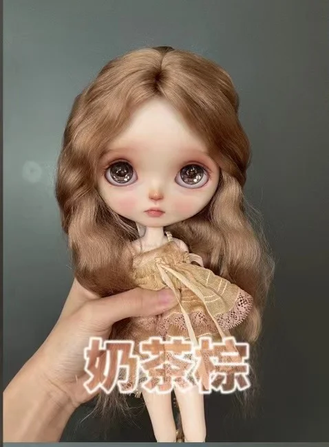 Doll Wigs for Blythe Qbaby natural Simple basic Mohair Microvolumes curls 9-10 inch head circumstance Free Shipping ba1c8
