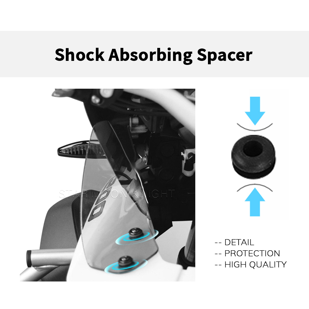 For BMW R1250GSA 2019- R 1200 GS ADV GSA 1250 1200 Adventure Motorcycle Upper Windshield Side Deflector Windscreen Wind Guard