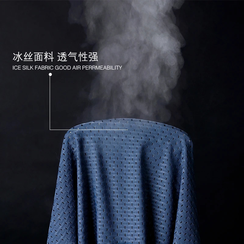 8 pieces/batch mens underwear ice silk mens underwear breathable summer mens shorts mens underwear mens bamboo hole large size L-5XL 241112