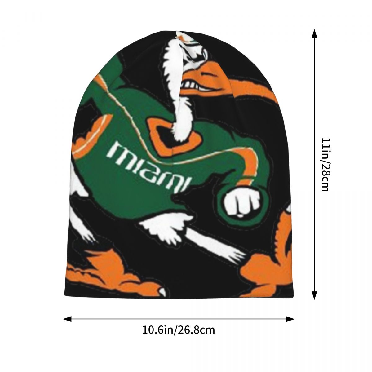 Miami Hurricanes Sticker Knit Trucker Hat Golf Sunscreen Sun Hats For Women Men's