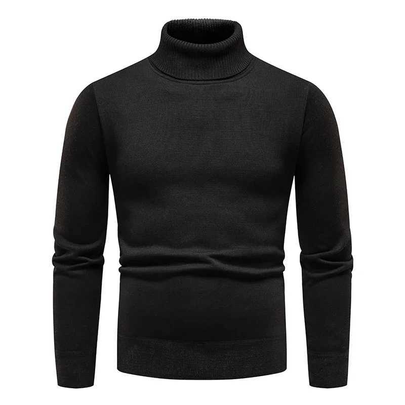 Turtleneck suede retro mens sweater streetwear solid color floral jersey Hombre Korean unisex sweater jumper knit top W2411111