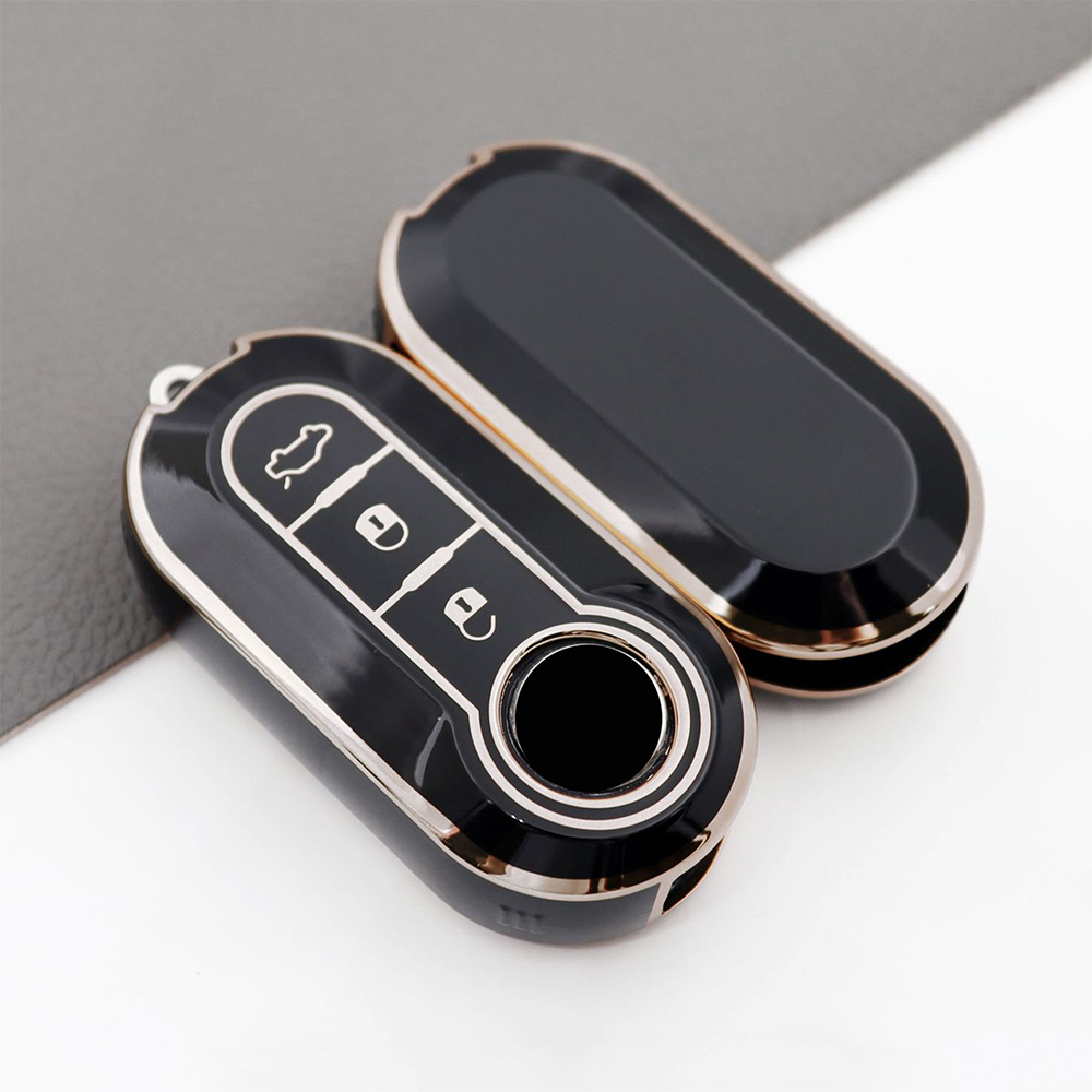 TPU Remote Car Key Cover Key Case for Fiat Dot Palio Attractive Panda Lancia Musa Grande Punto 500 500L Ducato Keychain