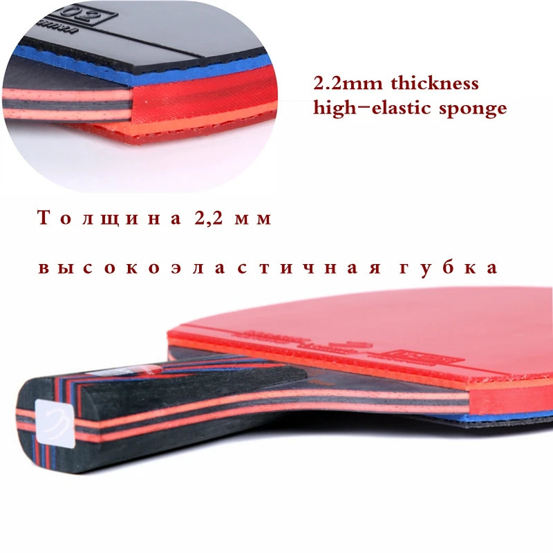 Lemuria professional carbon fiber table tennis racket double-sided inflatable rubber 2.15MM sponge FL or CS handle table tennis bat 241111