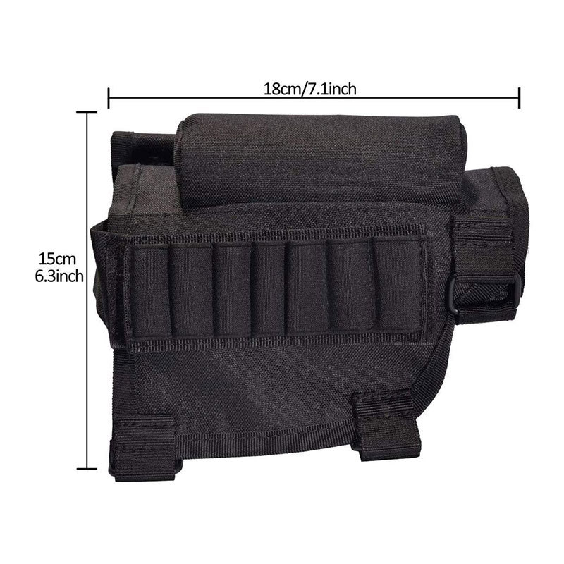 Hunting Carrier Pouch Round Cartridge Bag Shell Buttstock Ammo Tactical Rifle Cases Cheek Rest Riser Ammo Cartridges