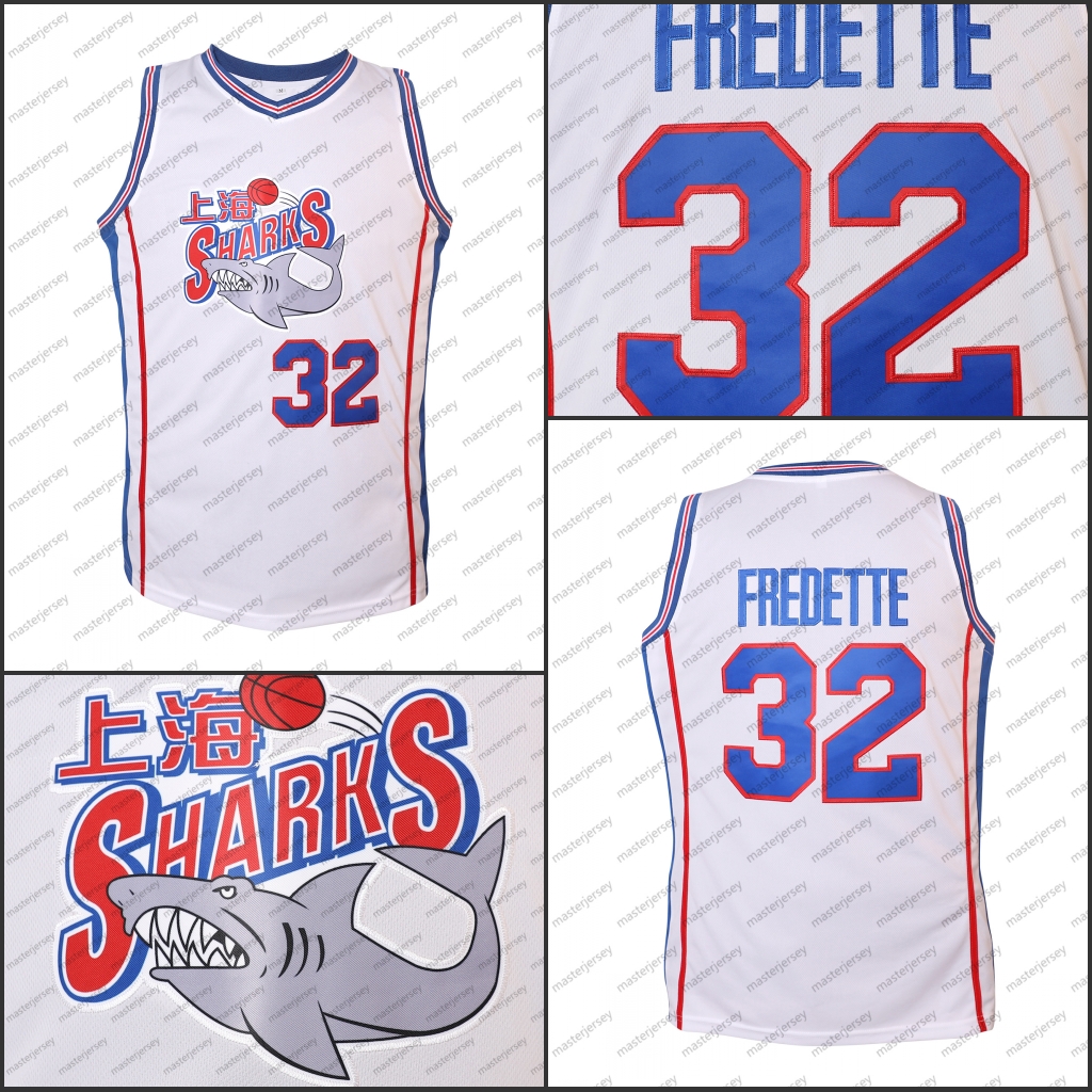 #32 FREDETTE Men's Basketball Jersey Sweatshirt - Embroidered Movie Mesh Letters & Numbers, Crew Neck Sleeveless Training Vest, Loose Fit Athleti