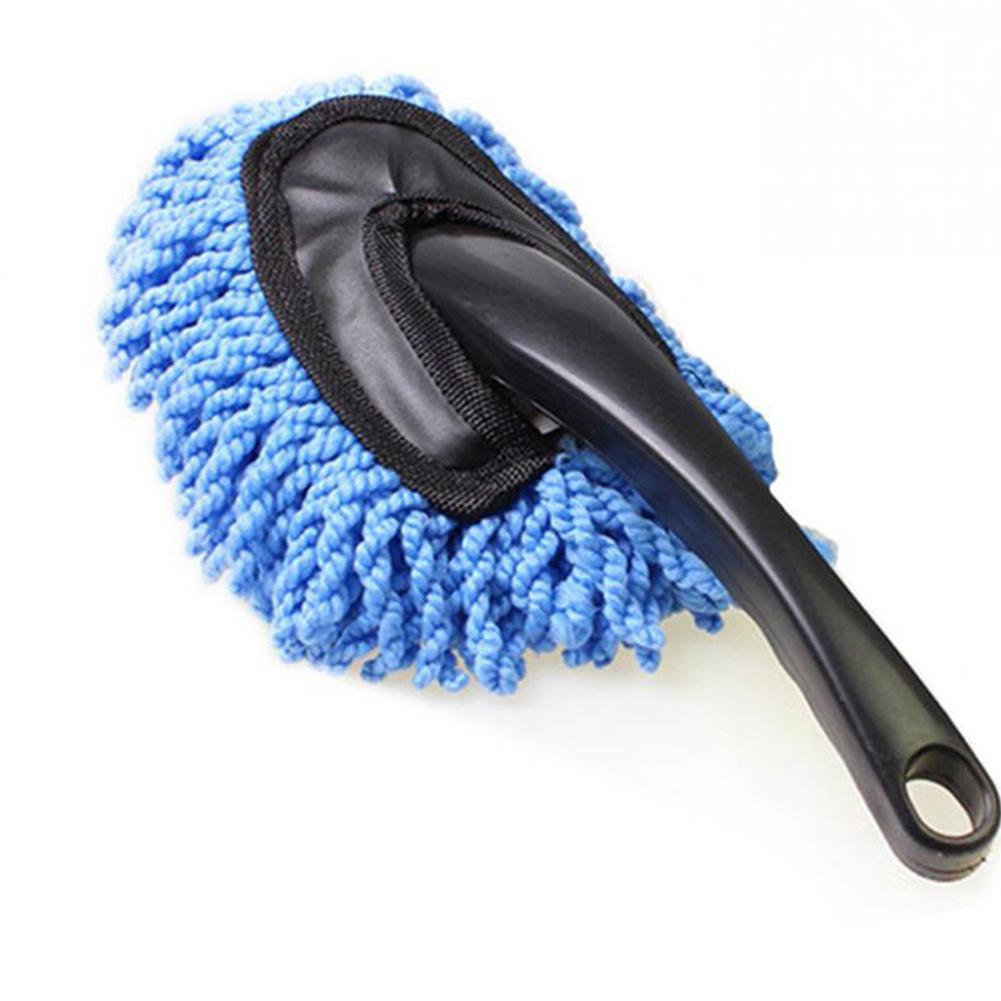 Cleaning Car Borstel Wash Car Small Wax Mop Short Handle Soft Hair Water Dust Removal Car Wash Brush Triangular Car Wash smile