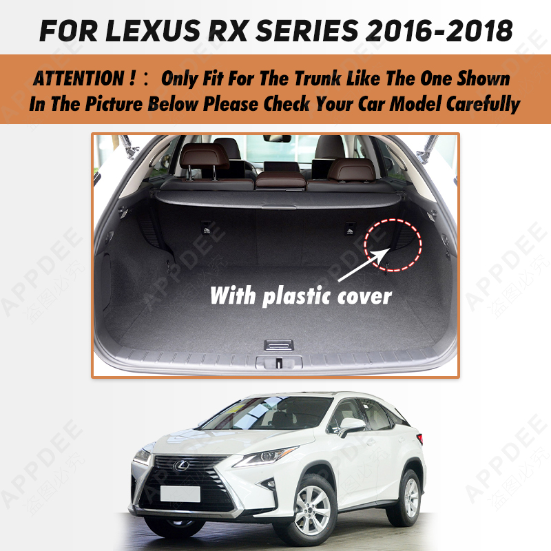 Auto Full Coverage Trunk Mat For LEXUS RX 5-Seat 2016-2018 17 Car Boot Cover Pad Cargo Liner Interior Protector Accessories 3b5ef