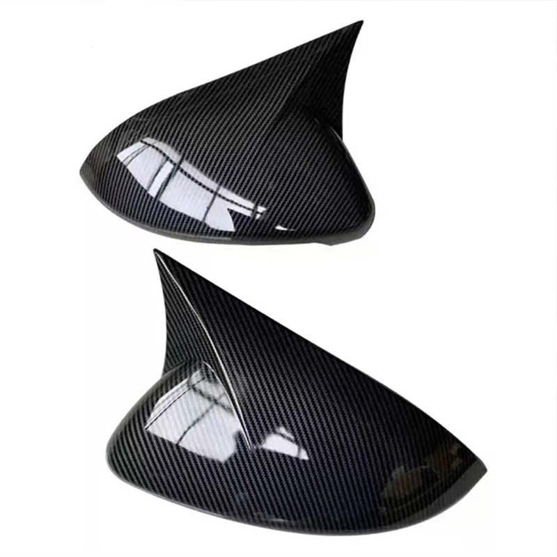 Car Side Rearview Wing Mirror Cover Caps Shell Trim OX Horn Style For VW Polo 5 6R 6C 2009-2017 Accessories 43935