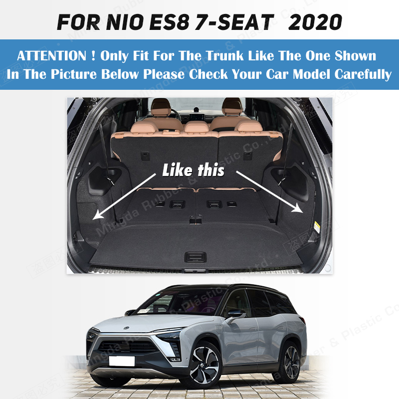 Auto Full Coverage Trunk Mat For NIO ES8 6/7-Seat 2020 Car Boot Cover Pad Cargo Liner Interior Protector Accessories b4235