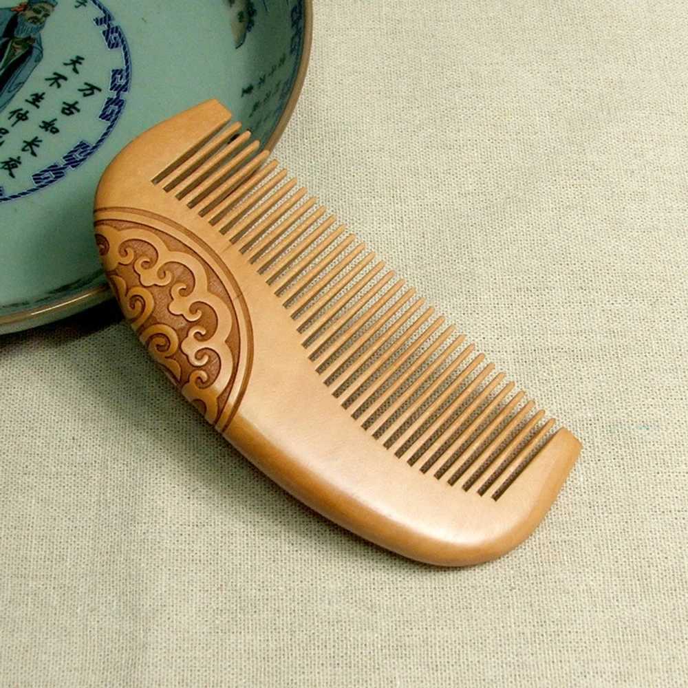 Health care salon styling and hairdressing tools hair brush peach wood comb new static natural massage hair comb Pro W241112