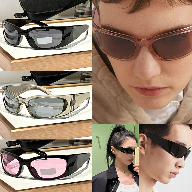 New Fashion Designer Runway Sunglasses Vintage Small Frame Oval Popular A19 Transparent Color UV400 Outdoor Sports Trendy Men And Women Eyewear