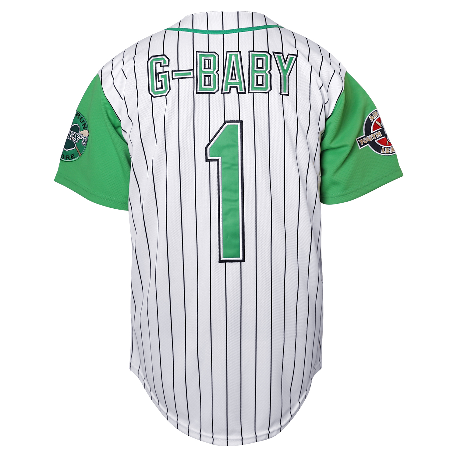 Mesn G-Baby 1 Jarius E Hardball Movie Embroidery Letter And Number V-Neck Baseball Jersey - Soft, Breathable, Comfy Top For Training, Compeon