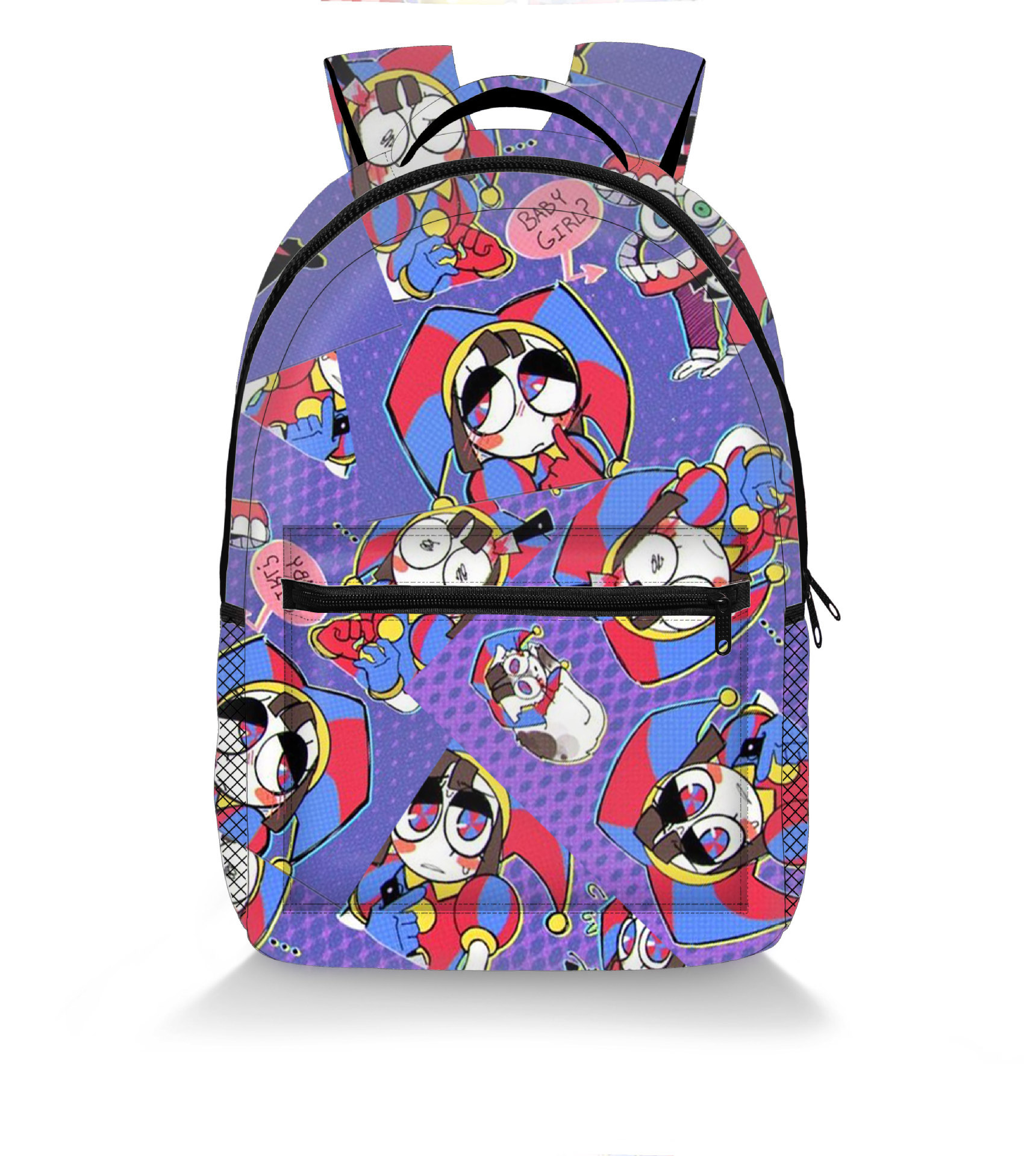 The Amazing Digital Circus Backpack Digital Circus School Backpack Multi Color Digital Circus School Bag Kids Christmas Gifts