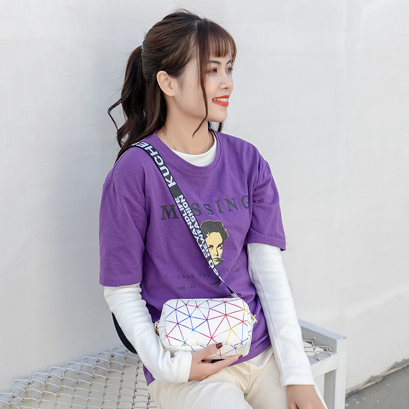 Women Laser Crossbody Bag Sling Shoulder Bag Jelly Holographic Square Messenger Satchel Bag For Lady Daily Small Handbag Purse