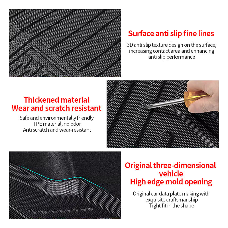 Auto Trunk Mat For Honda CR-V CR V CRV 2006 2005 2004 2003 2002 Car Rear Cargo Liner Waterproof Protector Storage Pad Accessorie 7edef