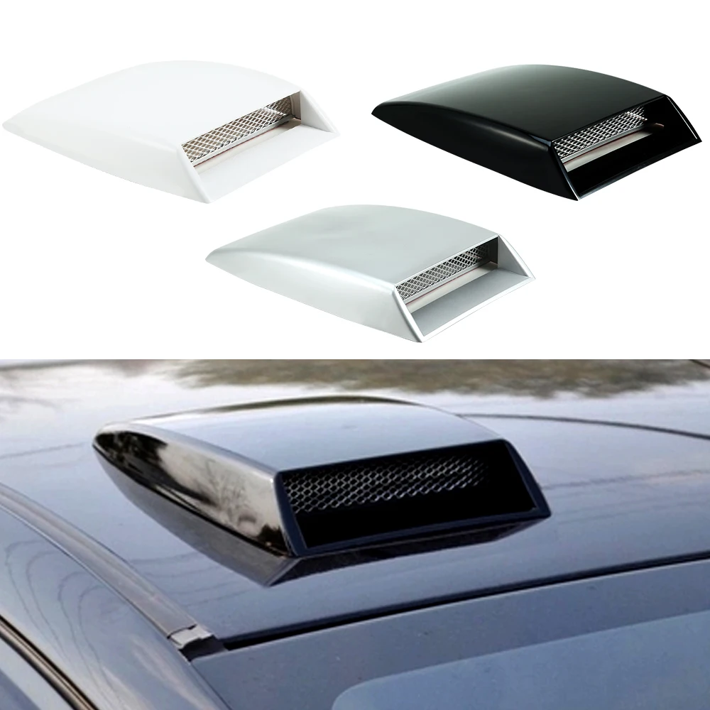 1Pcs Decorative Air Flow Intake Scoop Bonnet Supply Vent Sticker Cover Hood Universal Car Accessories