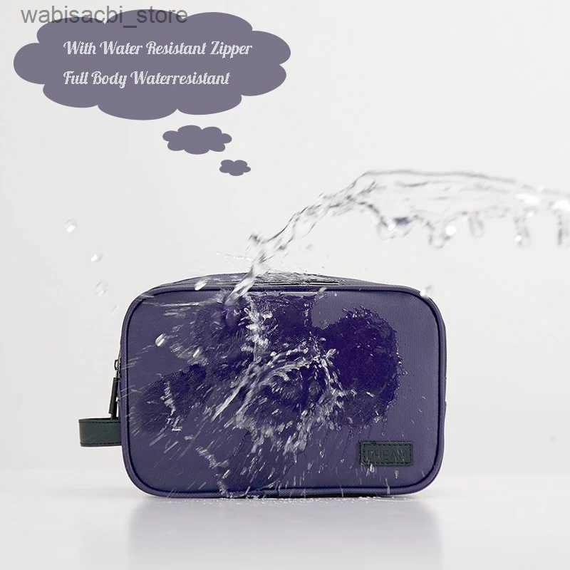 Cosmetic Bags Dry and Wet Larger Double Layer Travel Cosmetic Makeup Organizer Case Bag L49
