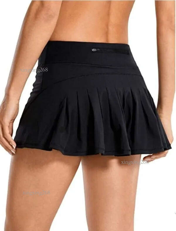 Women Anti Exposure Fitness Short Plus Size 5XL Skirt Sport Athletic Skirted Run Shorts Solid Color Pleated Tennis Golf Skirts