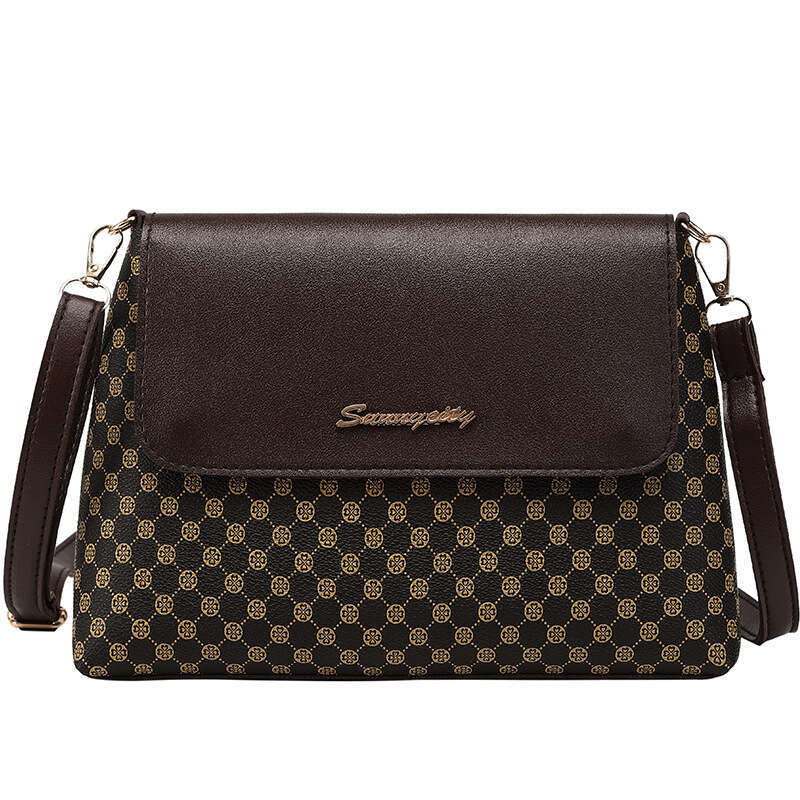 Printed small square 2024ladies new fall makeup storage women's shoulder bag