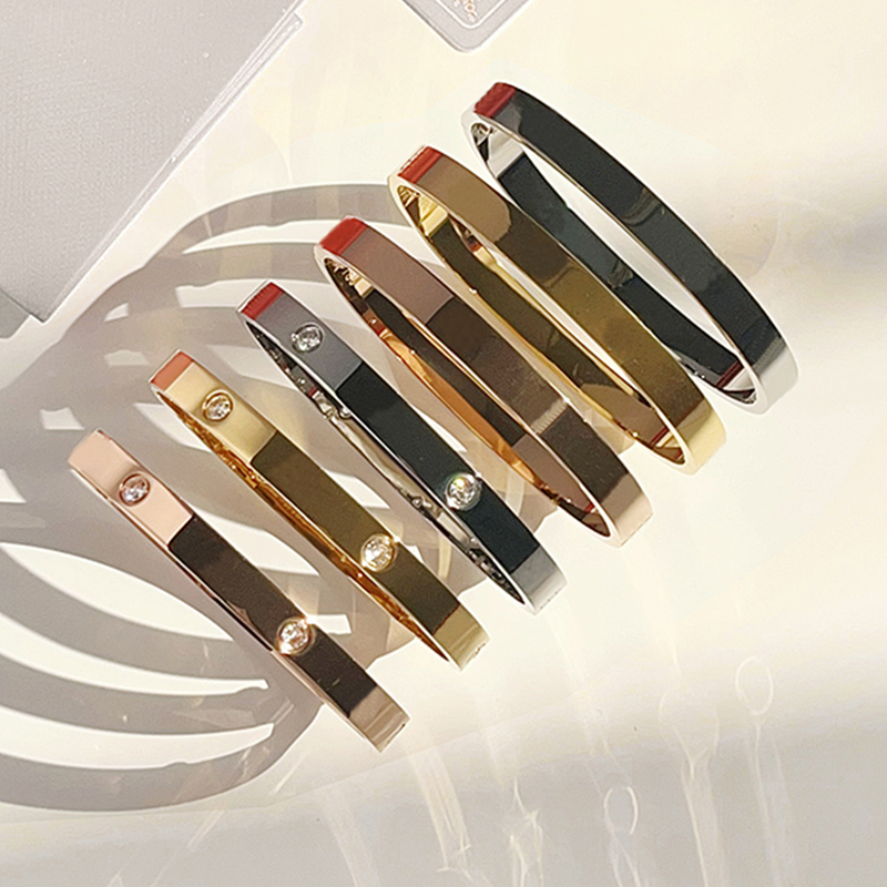 Brand designer screwdriver bracelet classic 6mm width unisex cuff bracelet fashionable 18K gold men bracelet for women jewelry size 16 18 20