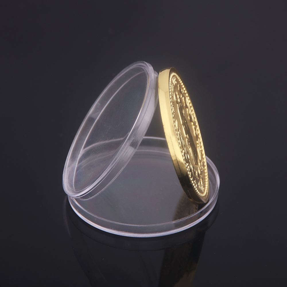 Movie John Wick Collect Coin Keychain Keanu Charles Reeves Hotel Du Continent Award Currency Coin With Box Cosplay Jewelry
