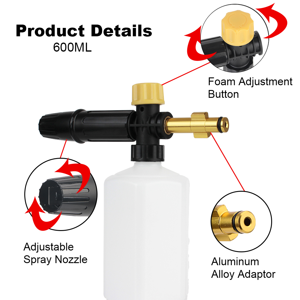 Generator Car Wash Water Gun For Karcher Kranzle Interskol Elitech Huter Cleaning Tool High Pressure Washer Foam Lance