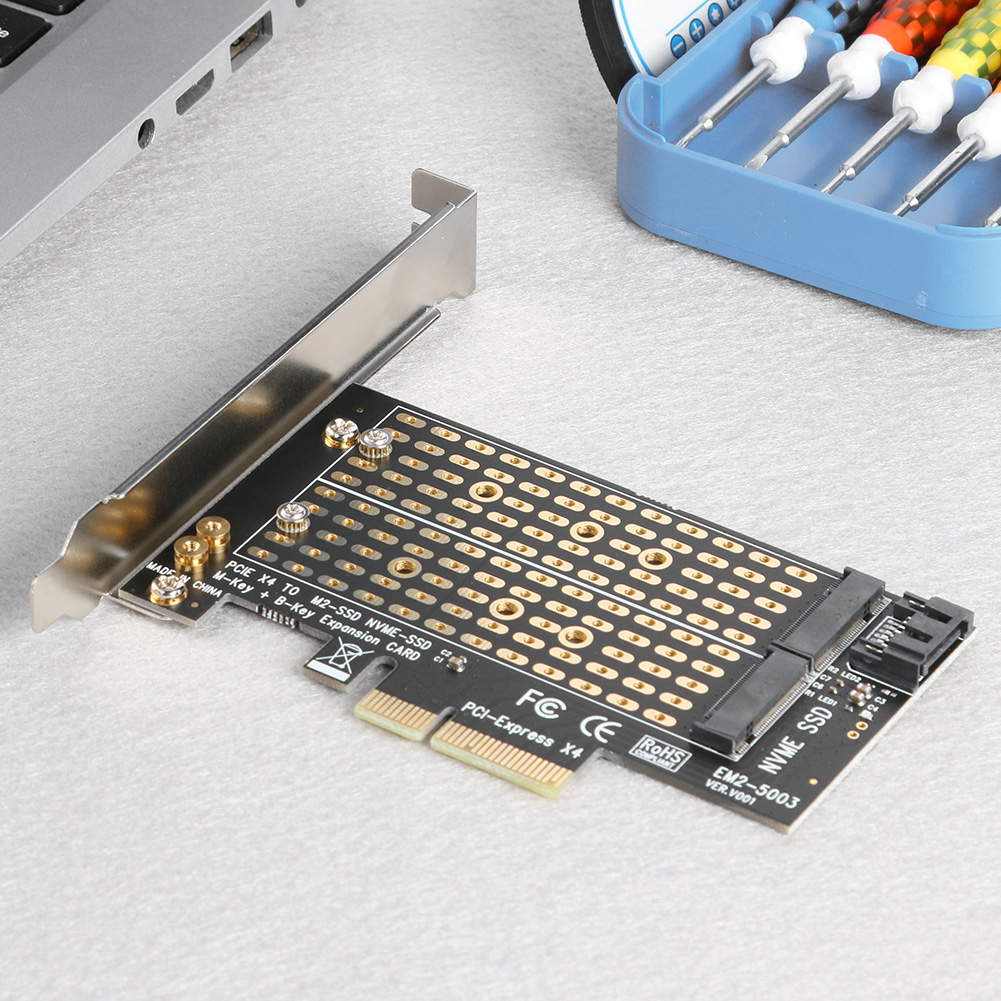 Add On Cards PCIE to M2/M.2 Adapter 2025 SATA M.2 SSD PCIE Adapter NVME/M2 PCIE Adapter SSD new M2 to SATA PCI-E Card for Desktop PC