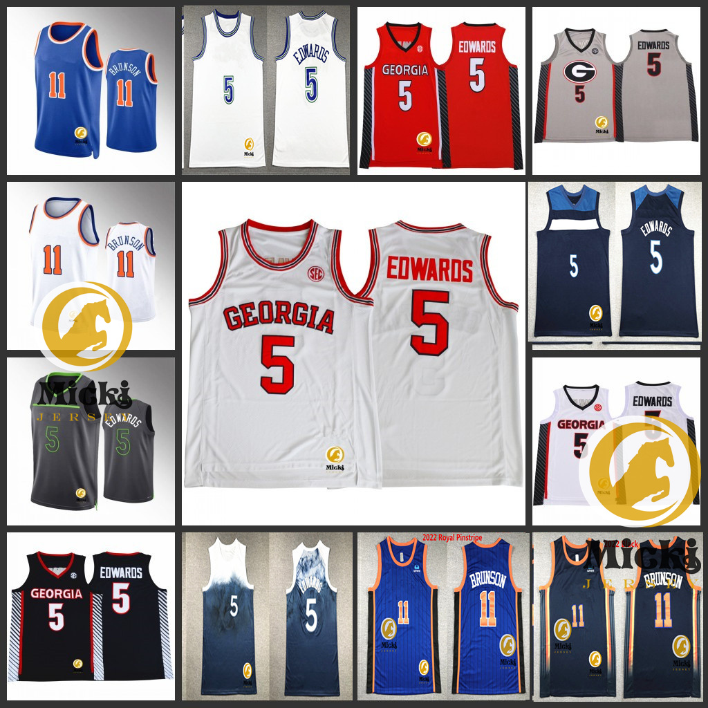 Mens AnthonyEdwards Basketball Jersey Stitched #11 Jalen Brunson Jersey S-XXL