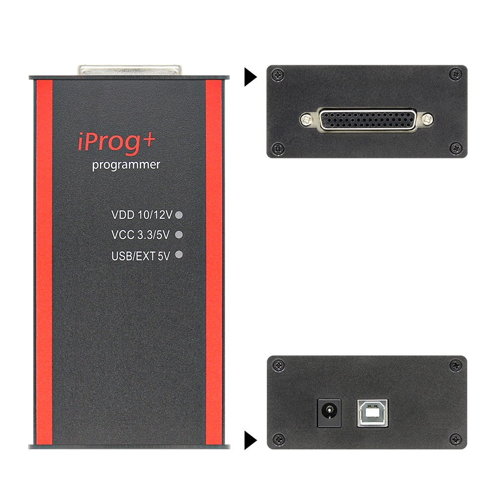 Newest Iprog+ V87 Professional ECU Key Programmer Tool Support Eeprom IMMO and Reset Car Radio Reset Dashboard Kilometer