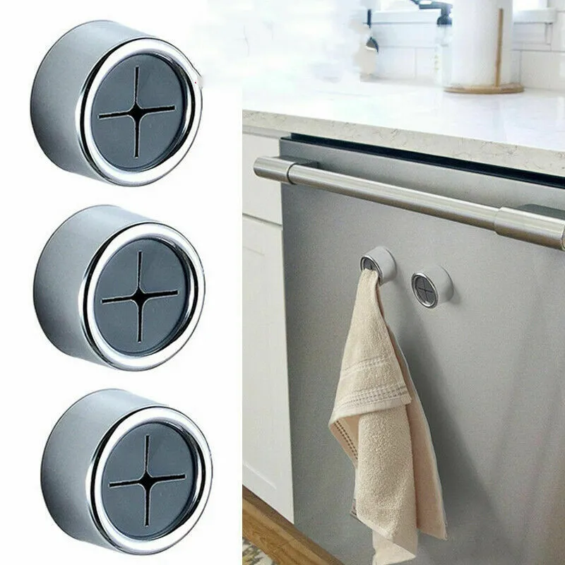 Push In Tea Towel Holder Grip Bathroom Hanger Safety Dishcloth Clip Cruciform Kitchen Bath Cloth Clip Home Storage Accessories