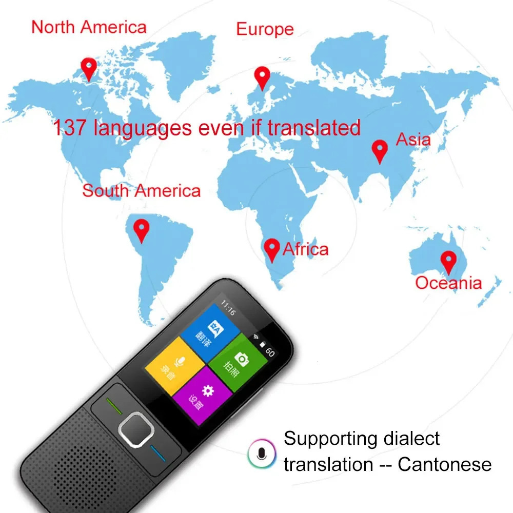 Latest update 137 language translator intelligent translator T10 offline translator real-time language translator portable Traduttore 241112