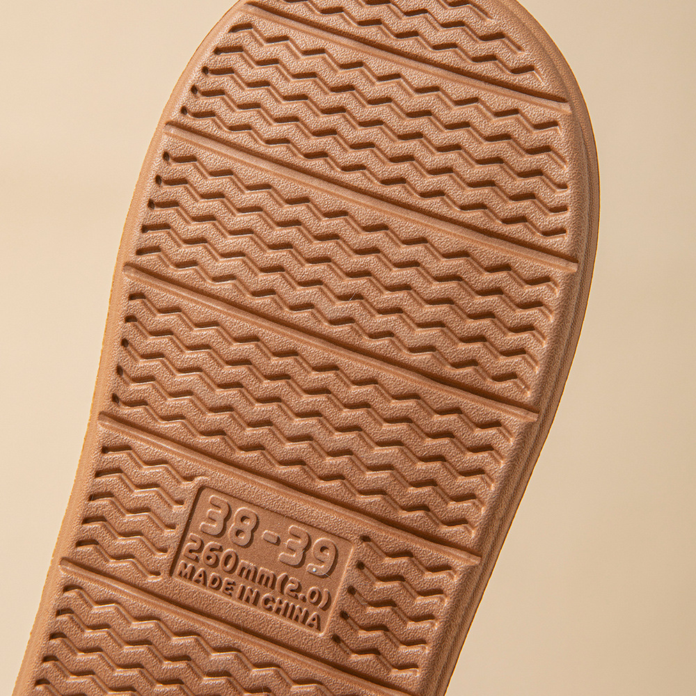 Designer Slides for Men & Women - Stylish Thick Soled Cotton Slippers with Flat Bottom 4 387c2