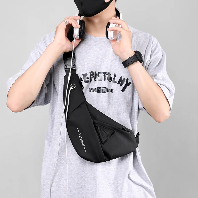 sling chest bag small shoulder husband messenger for men boy mini travel cross body bags anti theft mobile phone 241111