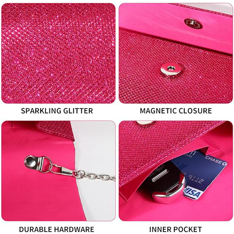 luxury fashion Evening Clutch Purses Cocktail Prom Crossbody Shoulder Envelope Bag fashion classic Evening Bag for Women Handbags for Formal Wedding P