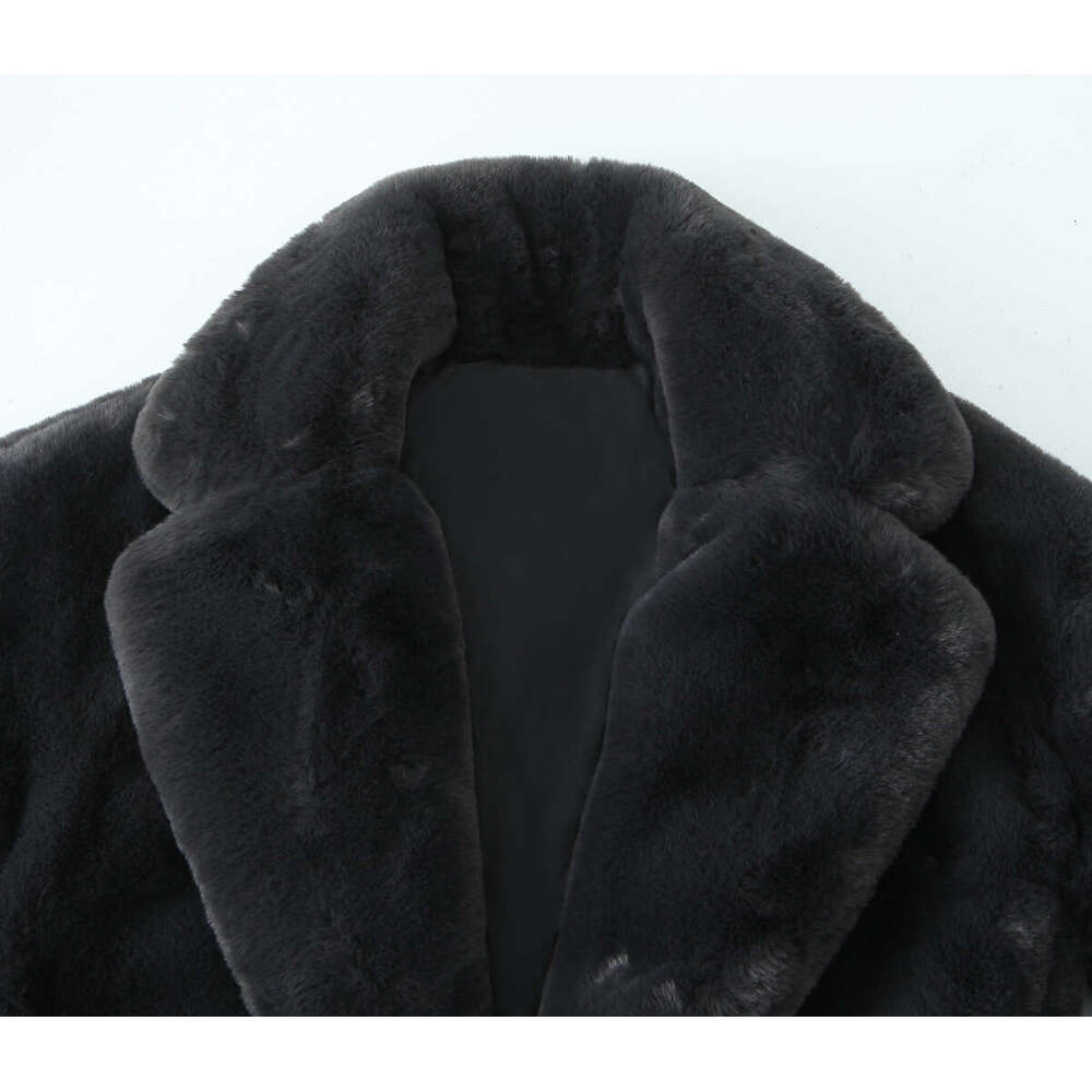 shanshi fur coat women Women's Winter Fashion Warm Artificial Fur Loose Coat