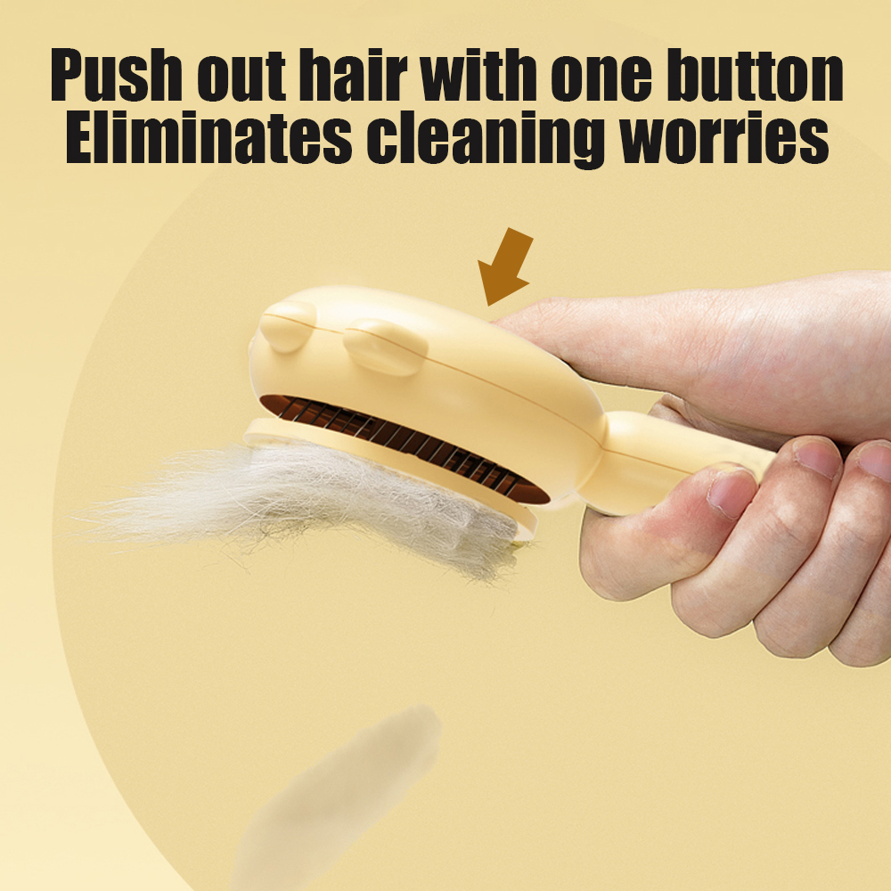 Pet Hair Removal Brush Cat Slicker Brush Grooming Comb Self Cleaning Dog Massage Particle Needle Dogs Cats Pet Grooming Supplies