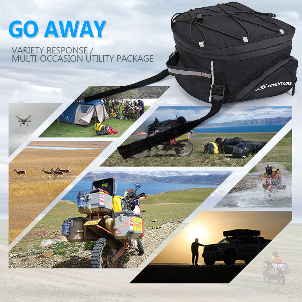Lage Rack Bag For R1200GS LC 1200 Adventure R1250GSA R 1250 GS Motorcycles Tail Bags Multi-Functional Storage bag