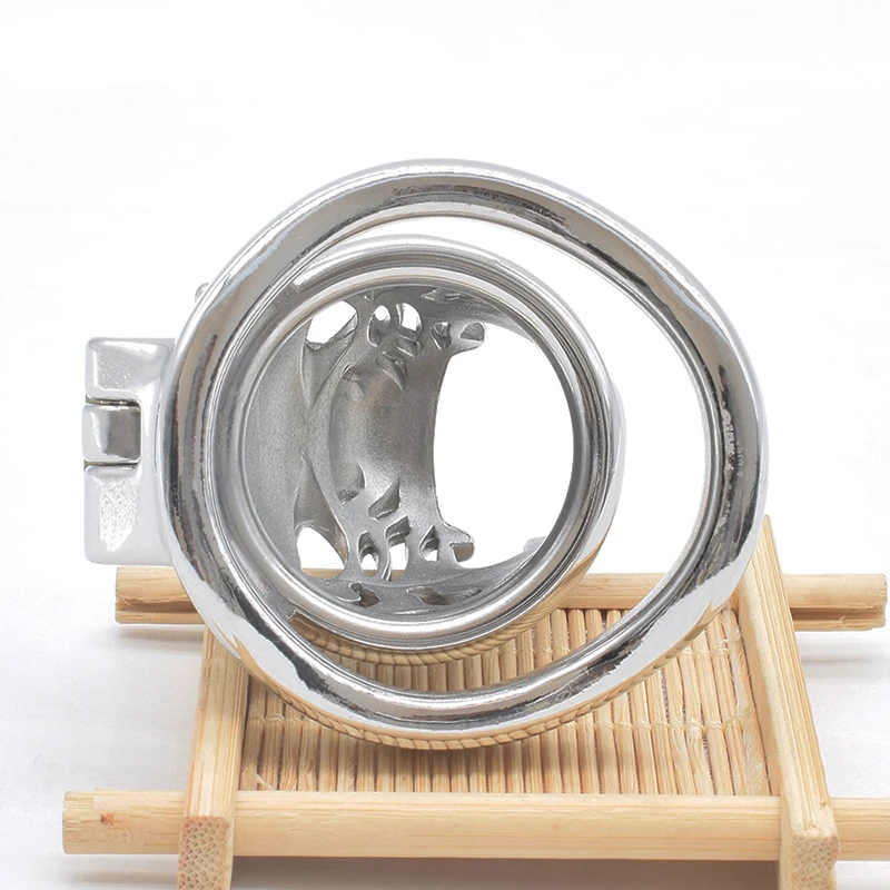 Male Tiger Head Opening Metal Chastity Cage Penis Lock Abstinence Bondage Chastity Device Male Sexy Toys Adult Erotic Products