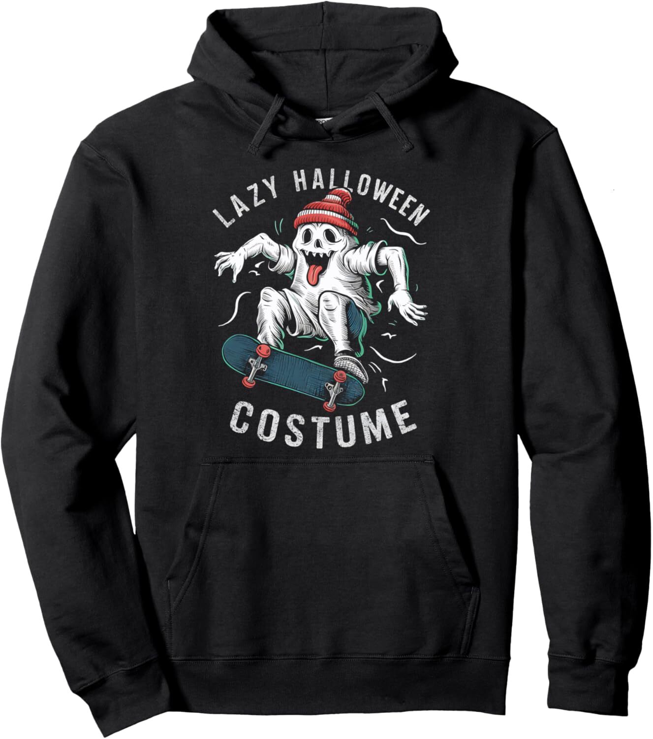 Hoodie for Mens Womens Halloween Costume Skateboarder Skateboarding Halloween Party Pullover Hoodie Graphic Hoodies sweatshirt