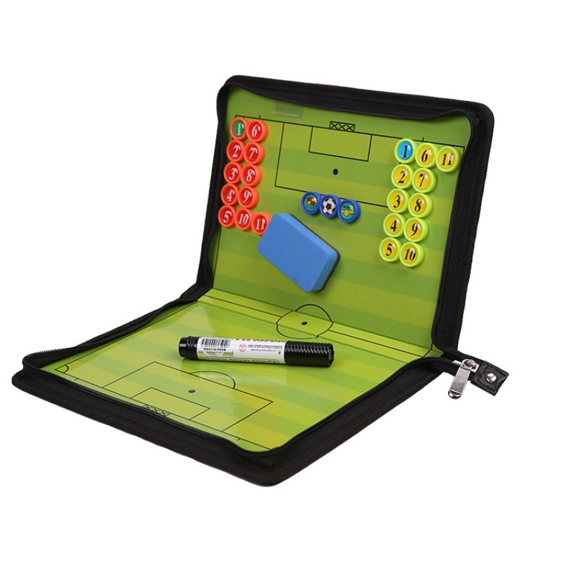 Magnetic Football Coaching Board Coaches Clipboard Tactical Board Kit with Dry Erase Marker Pen Soccer Game Accessories Tools