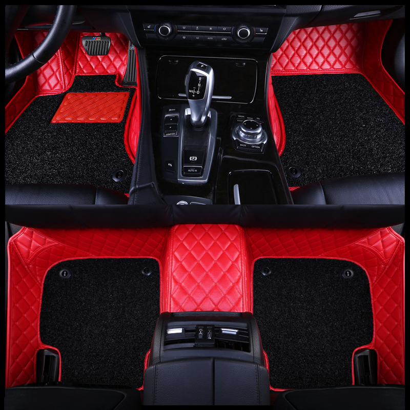 Custom Fit Car Floor Mats For Over 98% Cars Interior Accessories ECO Material Full Set 6-8 Seats (only 3 rows car)