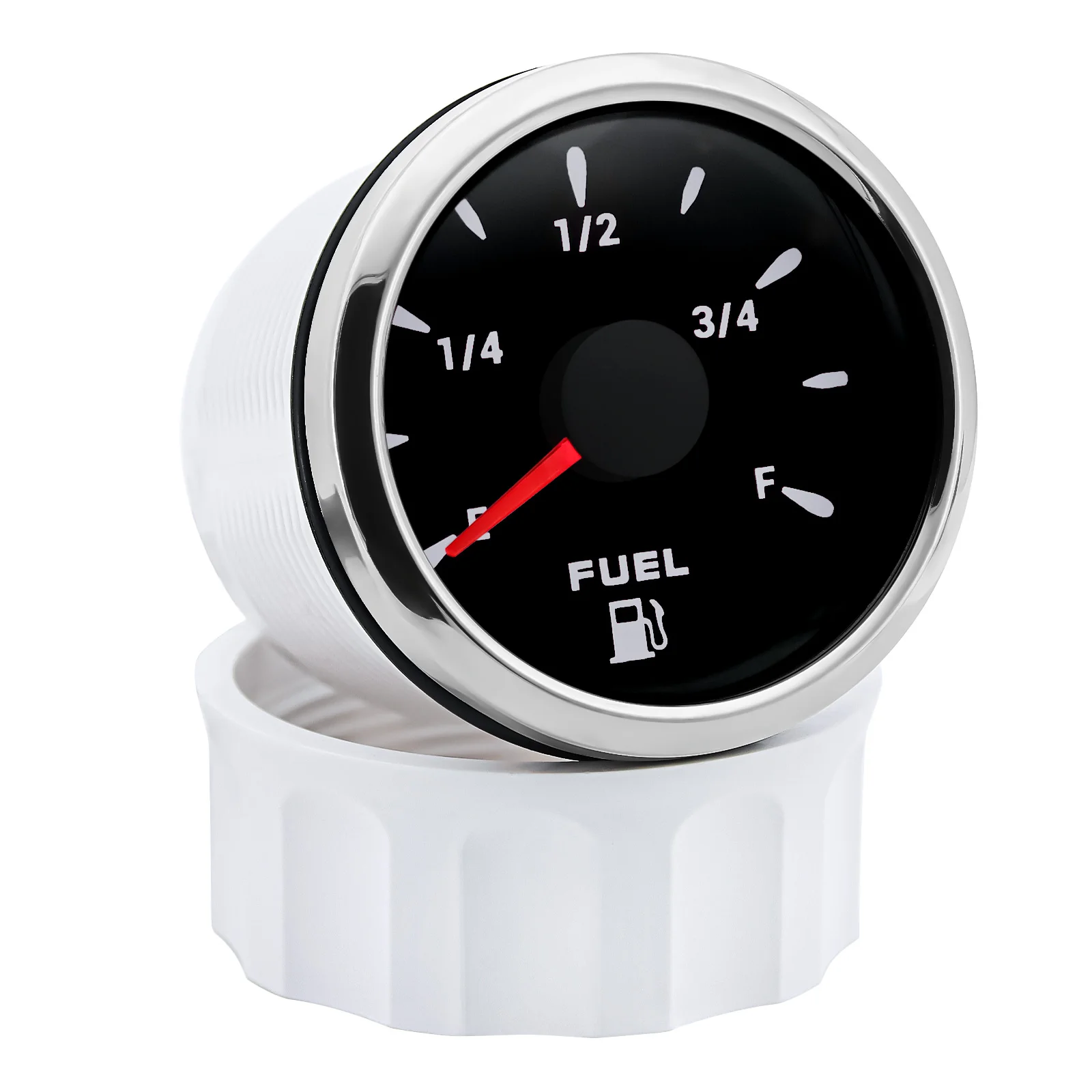 Waterproof IP67 Oil Tank Meter Indicator 7 Color Backlight 0-190 OHM 52mm Fuel Level Gauge for All Car Boat Yacht 12V 24V