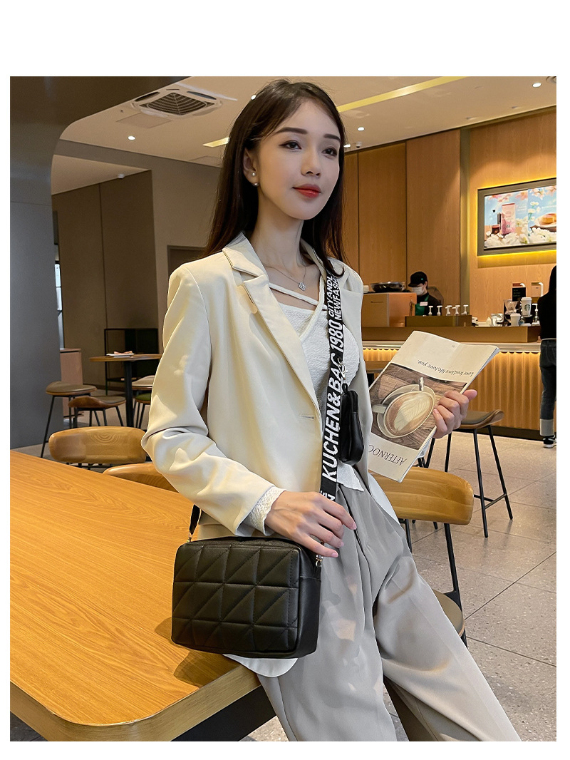 Luxury Storage Handbag Famous Brand Two Piece Set 2024 New Style Women's Fashion Mobile Bag Shoulder Designer Purses