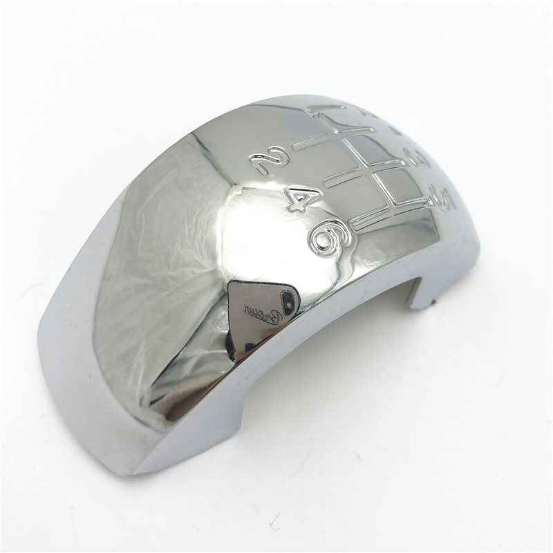 Chrome Black Car Styling Gear Shift Knob Cap Emblem Cover Lever Stick Pen For Skoda Octavia II FL 5