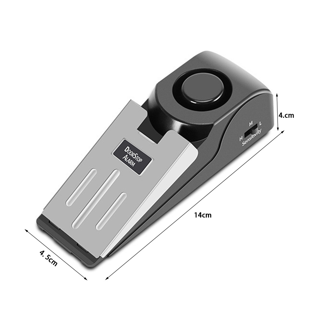 120 Db Stop System Security Home Wedge Shaped Door Stop Stopper Alarm Block Blocking Systerm For Home Dormitory Safety