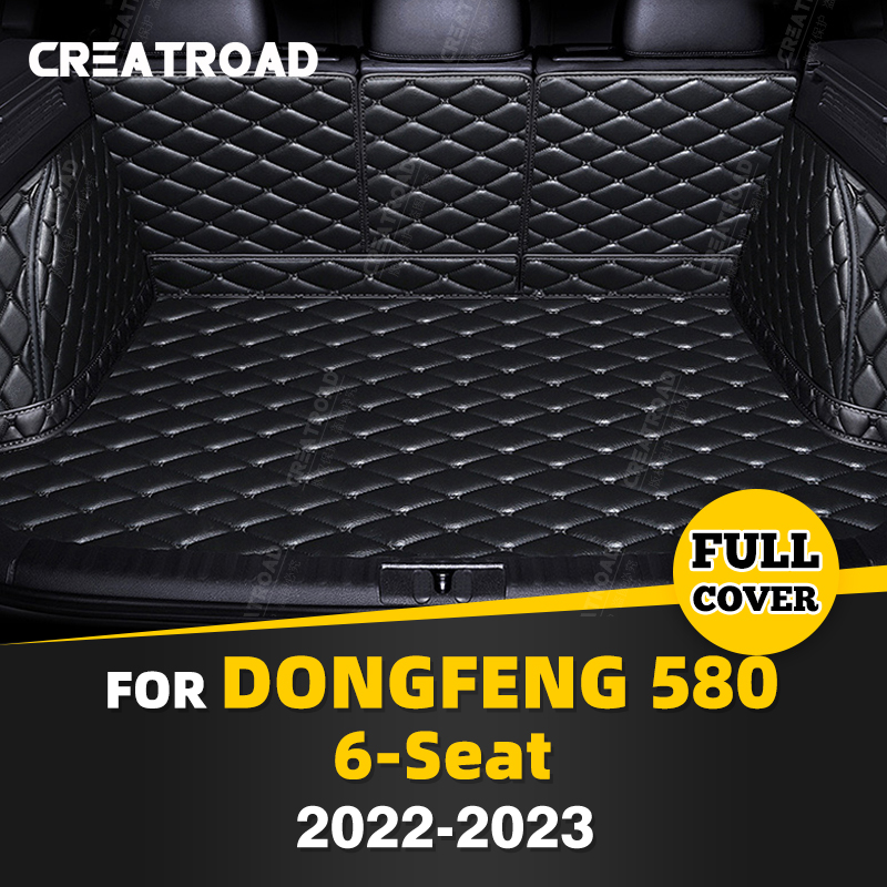 Auto Full Coverage Trunk Mat For Dongfeng Scenery 580 6-Seat 2022 2023 Car Boot Cover Pad Interior Protector Accessories 22060