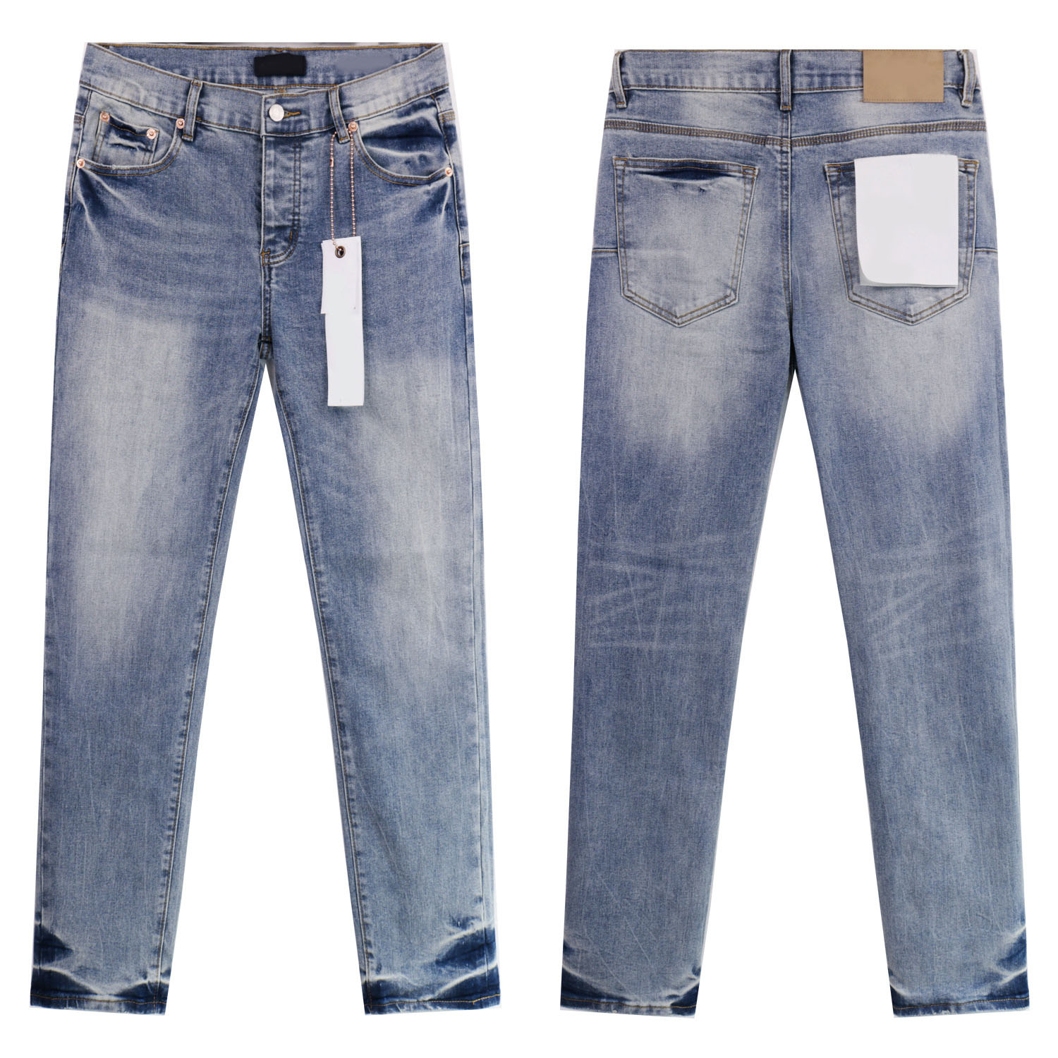 Men's Jeans Black American Retro Instagram Influencer Design Casual Y2k Tight Height Street Jeans